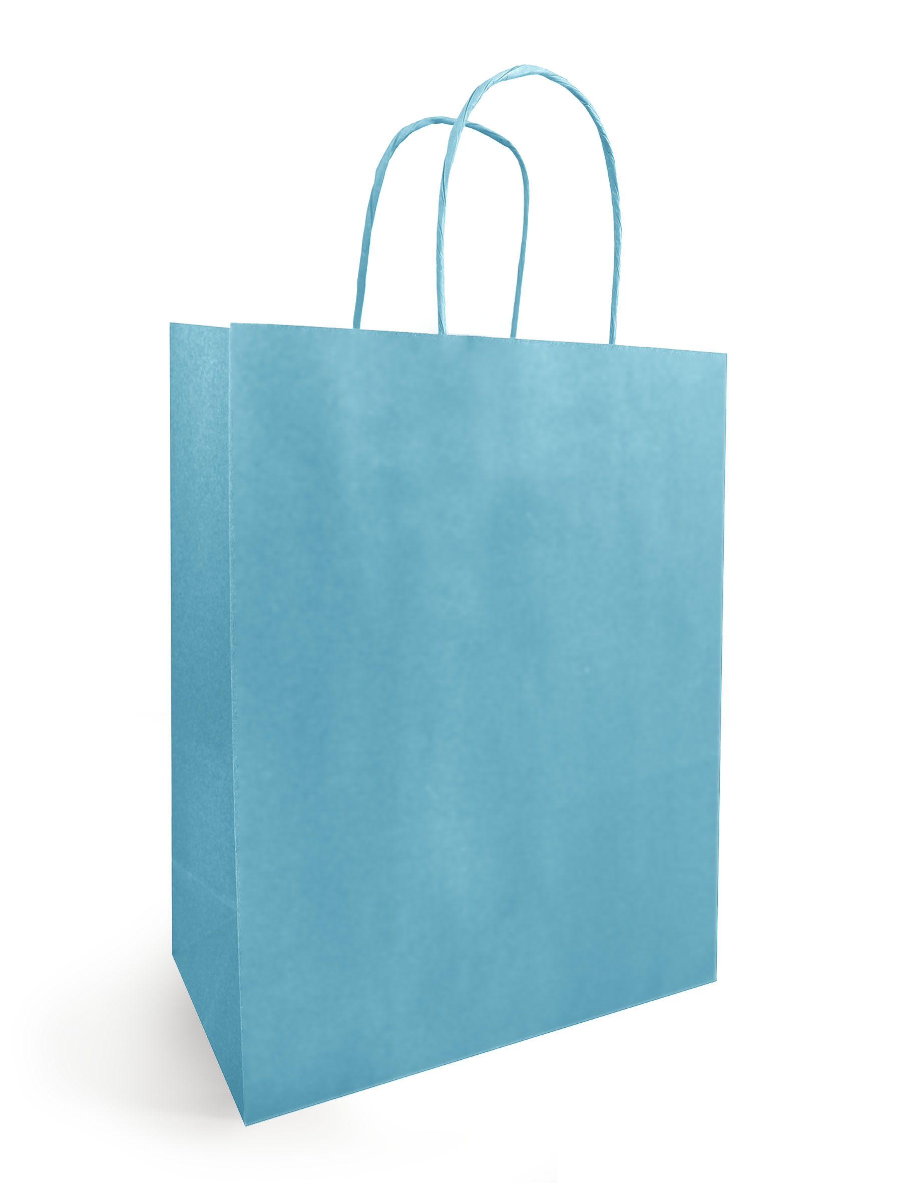 White Kraft Paper Carrier Bag - 230mm x 120mm x 300mm - Turquiose - Pack of 50 White Kraft Paper Carrier Bag - 230mm x 120mm x 300mm - Turquiose - Pack of 50