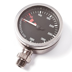 52cm OD Black Faced Brass Tech Pressure Gauge Only (52GO-BLK) 52cm OD Black Faced Brass Tech Pressure Gauge Only (52GO-BLK)