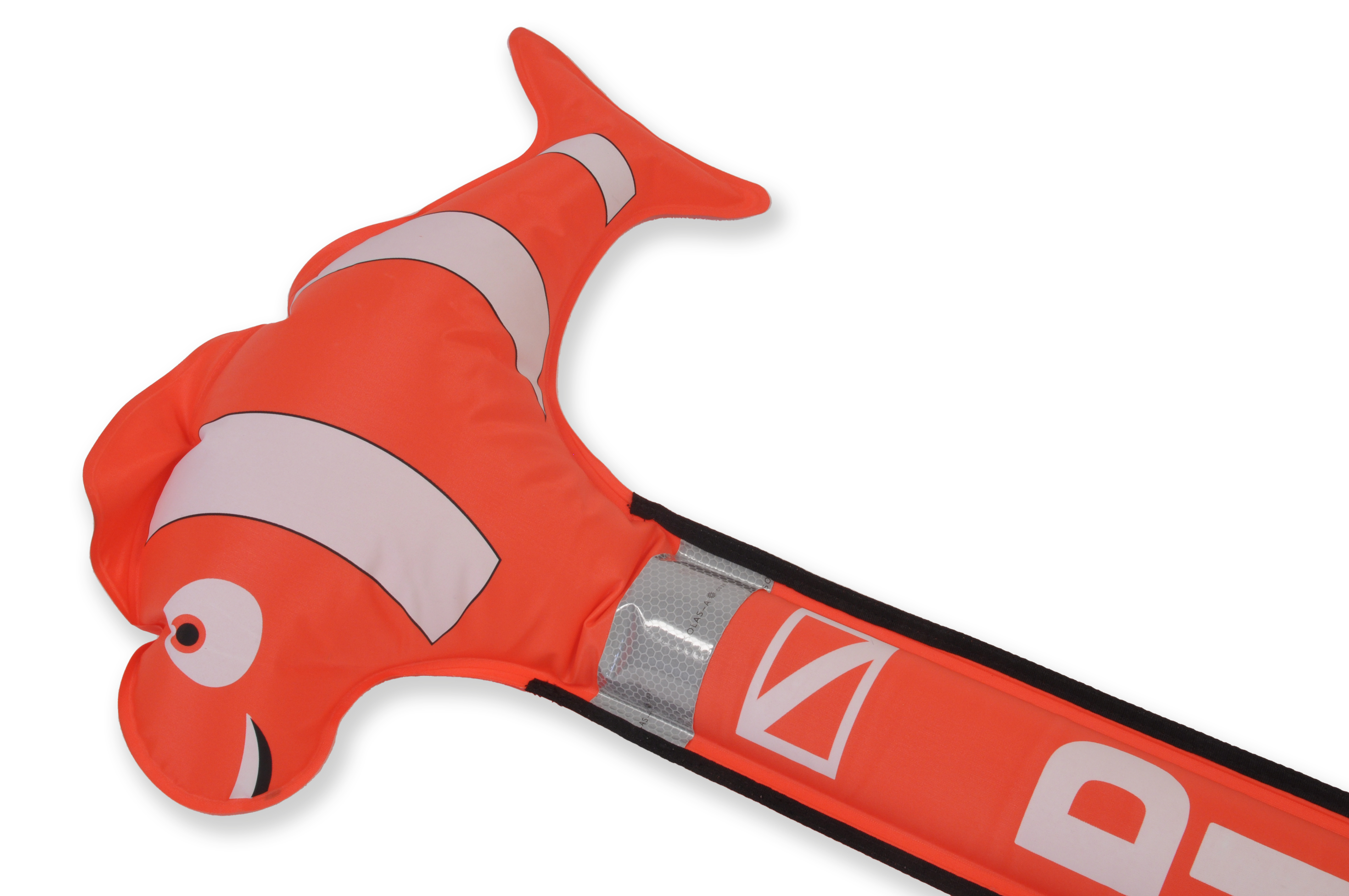Deco Buoy - Clown Fish - 180x15cm' Semi-Closed, Rapid Discharge, BC Hose fitting (Ai0927)
