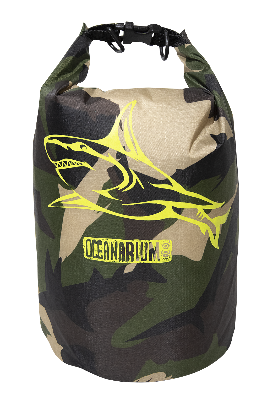 Oceanarium Green Camo Great White Shark 5L Dry Bag (DRB01)