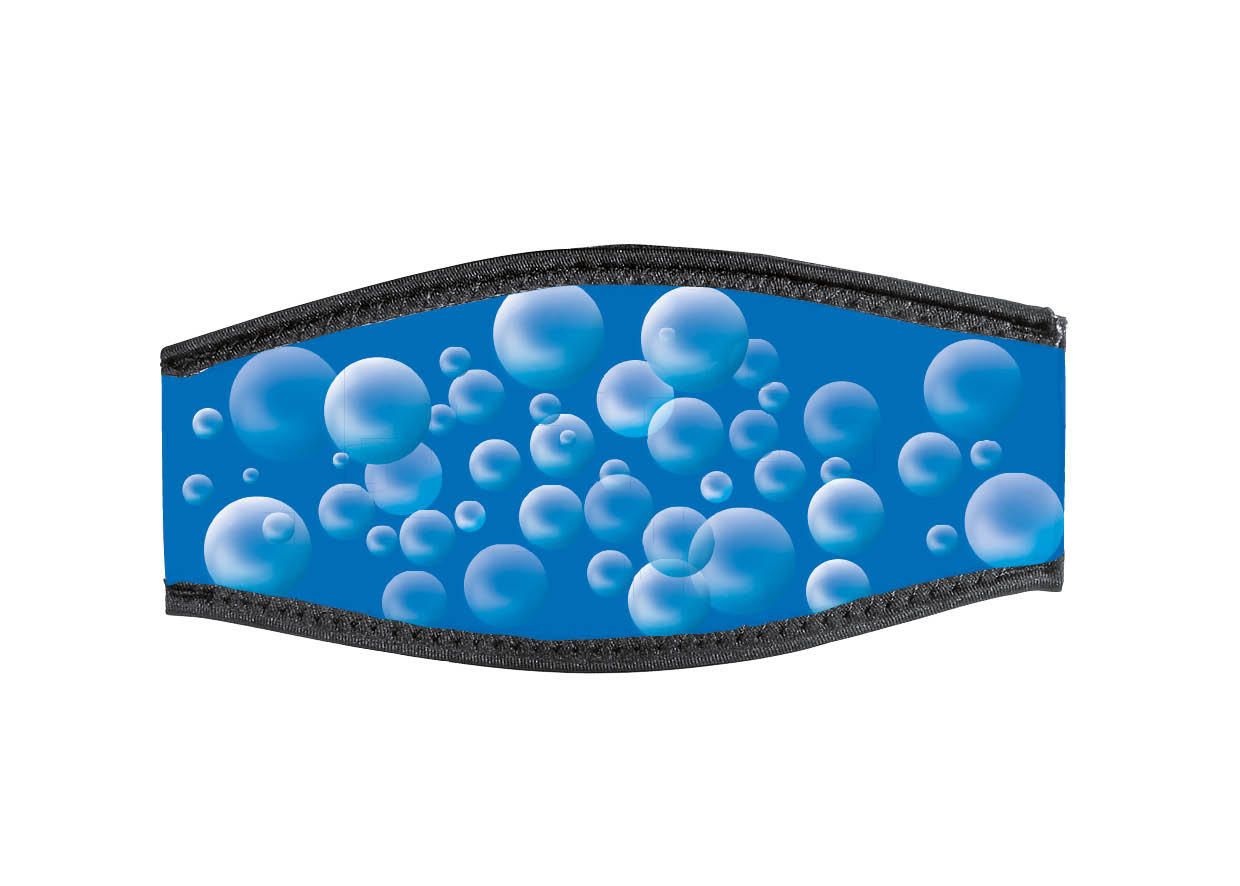 Neoprene Mask Strap - Bubbles - with double velcro (IN/BUBL-DV) Neoprene Mask Strap - Bubbles - with double velcro (IN/BUBL-DV)