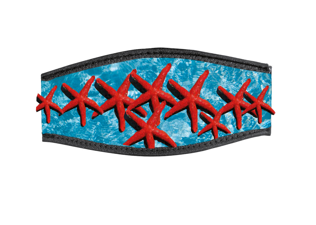 Neoprene Mask Strap - Coral - with double velcro (IN/CORL-DV) Neoprene Mask Strap - Coral - with double velcro (IN/CORL-DV)