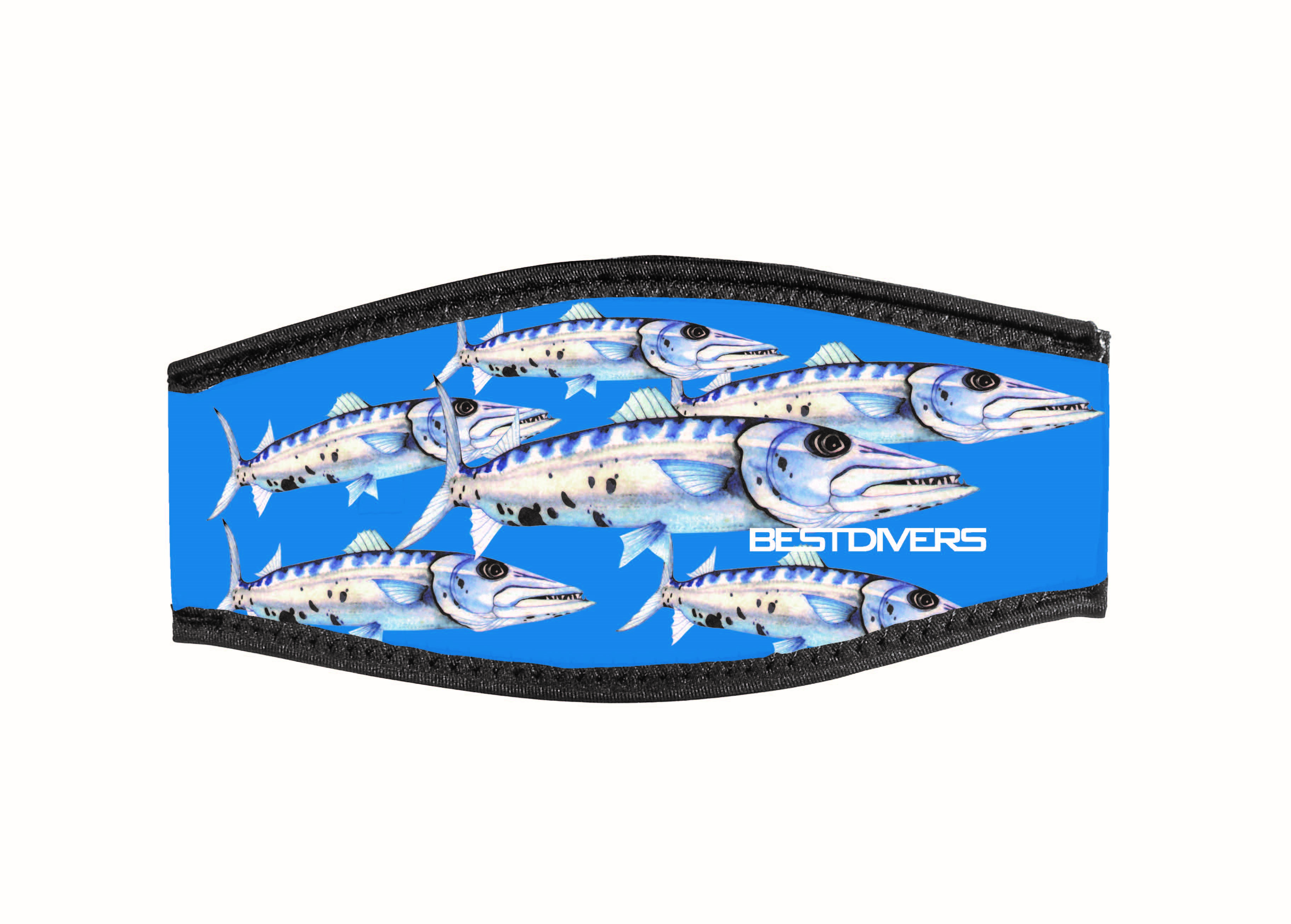 Neoprene Mask Strap - Barracuda - with double velcro (IN/CUDA-DV) Neoprene Mask Strap - Barracuda - with double velcro (IN/CUDA-DV)