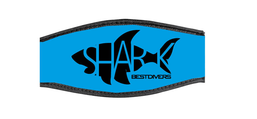 Neoprene Mask Strap - CYAN - with double velcro (IN/CYAN-DV) Neoprene Mask Strap - CYAN - with double velcro (IN/CYAN-DV)
