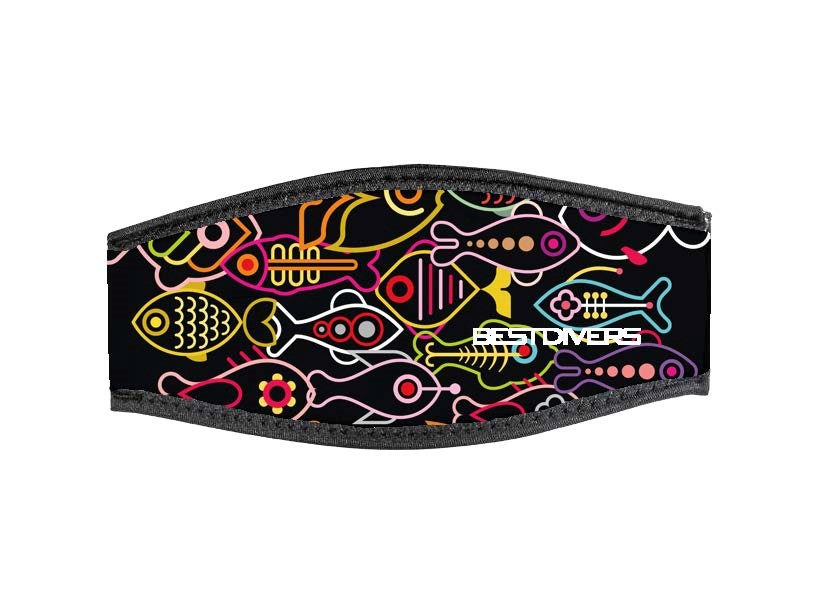 Neoprene Mask Strap - Fish - with double velcro (IN/FISH-DV) Neoprene Mask Strap - Fish - with double velcro (IN/FISH-DV)