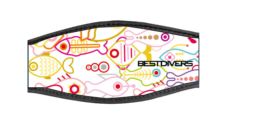 Neoprene Mask Strap - FISH - with double velcro (IN/FISH2-DV) Neoprene Mask Strap - FISH - with double velcro (IN/FISH2-DV)