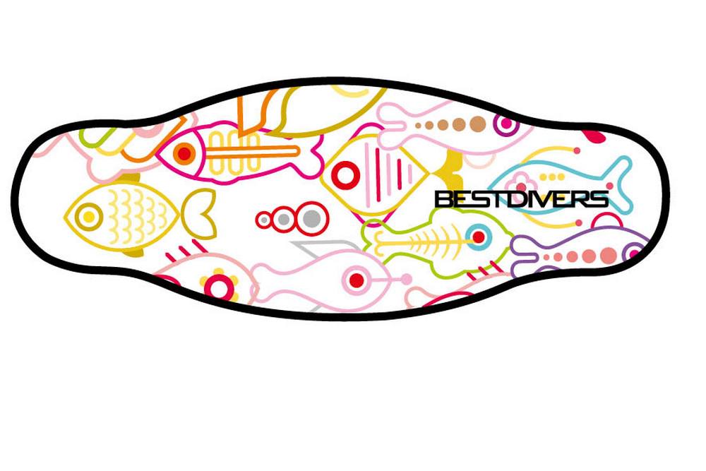 Neoprene Mask Strap - FISH - double layer (IN/FISH2) Neoprene Mask Strap - FISH - double layer (IN/FISH2)