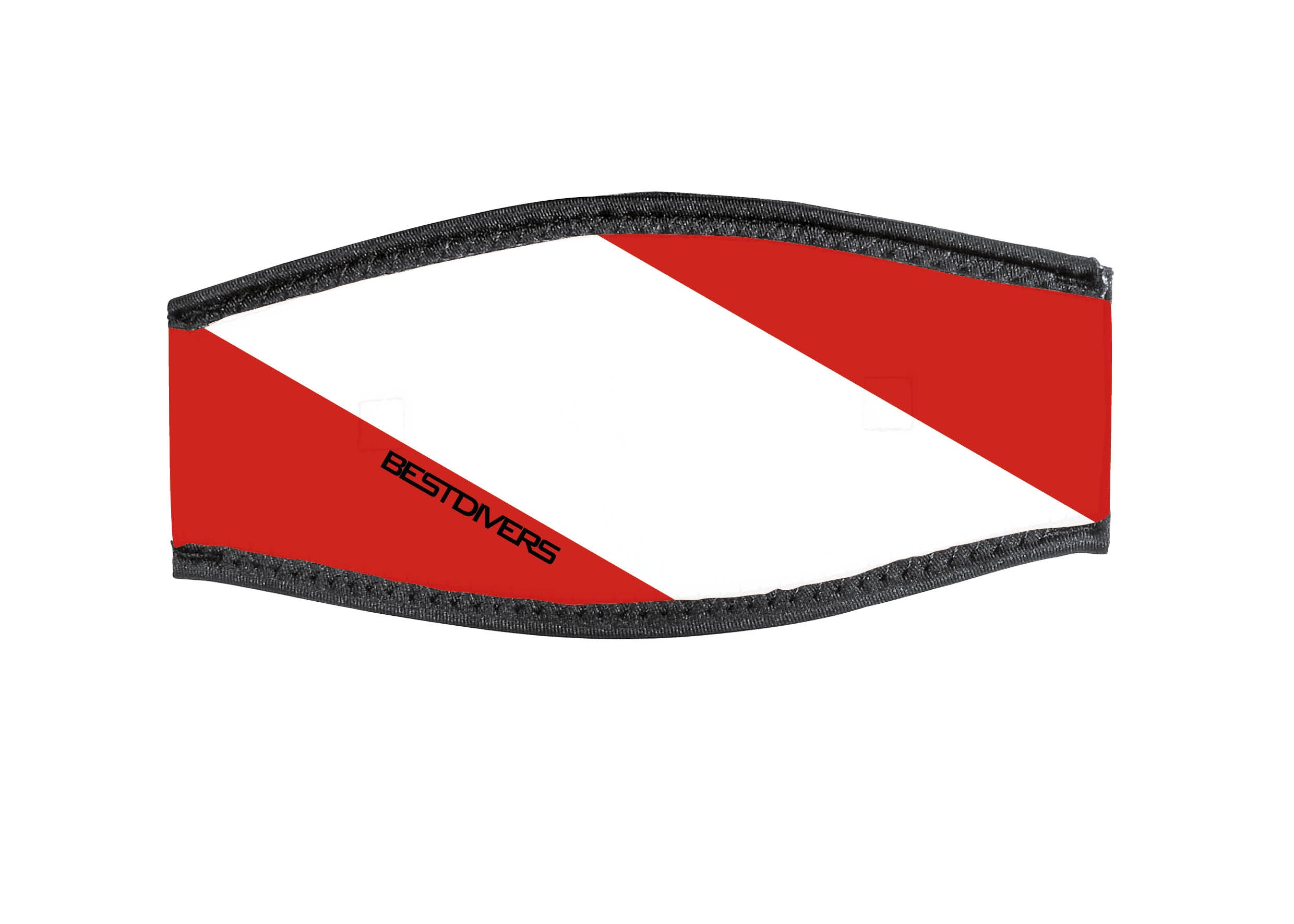 Neoprene Mask Strap - Red/White Flag - with double velcro (IN/FLAG-DV) Neoprene Mask Strap - Red/White Flag - with double velcro (IN/FLAG-DV)