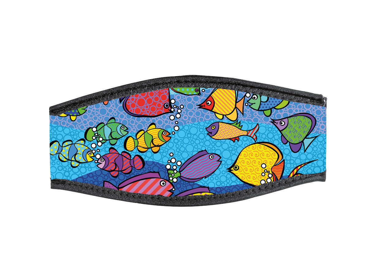 Neoprene Mask Strap - Aquarium - with double velcro (IN/FRZ-DV) Neoprene Mask Strap - Aquarium - with double velcro (IN/FRZ-DV)