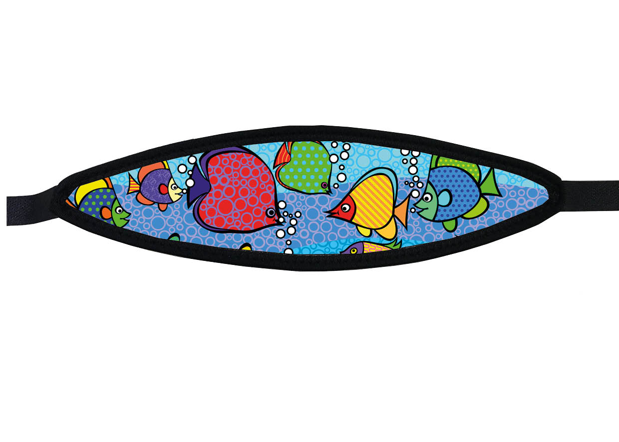 Neoprene Mask Strap - Aquarium - with velcro (IN/FRZ-V) Neoprene Mask Strap - Aquarium - with velcro (IN/FRZ-V)
