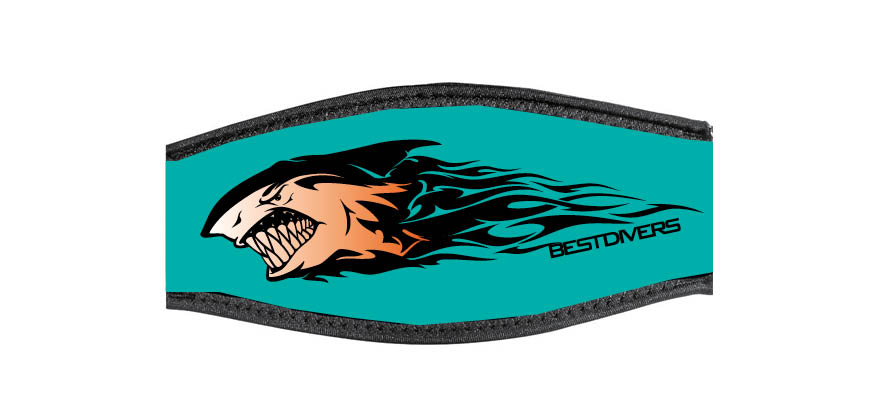 Neoprene Mask Strap - HARLEY - with double velcro (IN/HARLEY-DV) Neoprene Mask Strap - HARLEY - with double velcro (IN/HARLEY-DV)