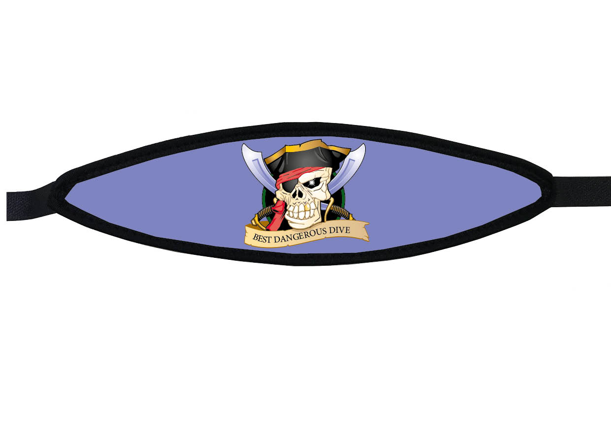 Neoprene Mask Strap - Pirate - with velcro (IN/PIRA-V) Neoprene Mask Strap - Pirate - with velcro (IN/PIRA-V)
