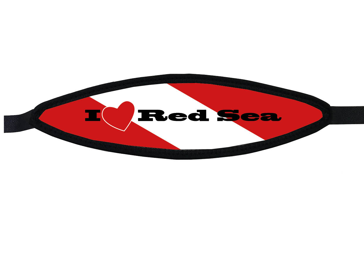 Neoprene Mask Strap - Red Sea - with velcro (IN/RDS-V) Neoprene Mask Strap - Red Sea - with velcro (IN/RDS-V)