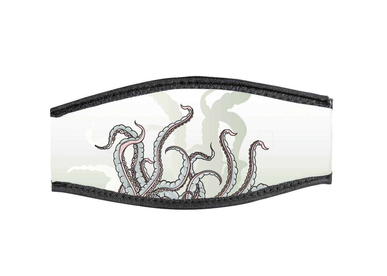 Neoprene Mask Strap - Tentacles - with double velcro (IN/TEN-DV) Neoprene Mask Strap - Tentacles - with double velcro (IN/TEN-DV)