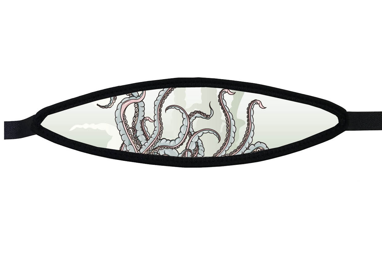 Neoprene Mask Strap - Tentacles - with velcro (IN/TEN-V) Neoprene Mask Strap - Tentacles - with velcro (IN/TEN-V)