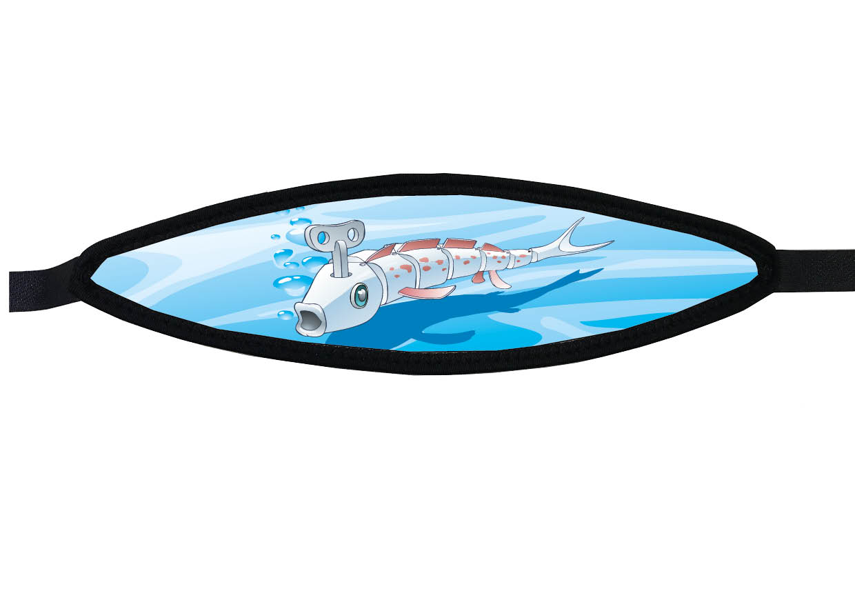 Neoprene Mask Strap - Toy Fish - with velcro (IN/TOY-V) Neoprene Mask Strap - Toy Fish - with velcro (IN/TOY-V)