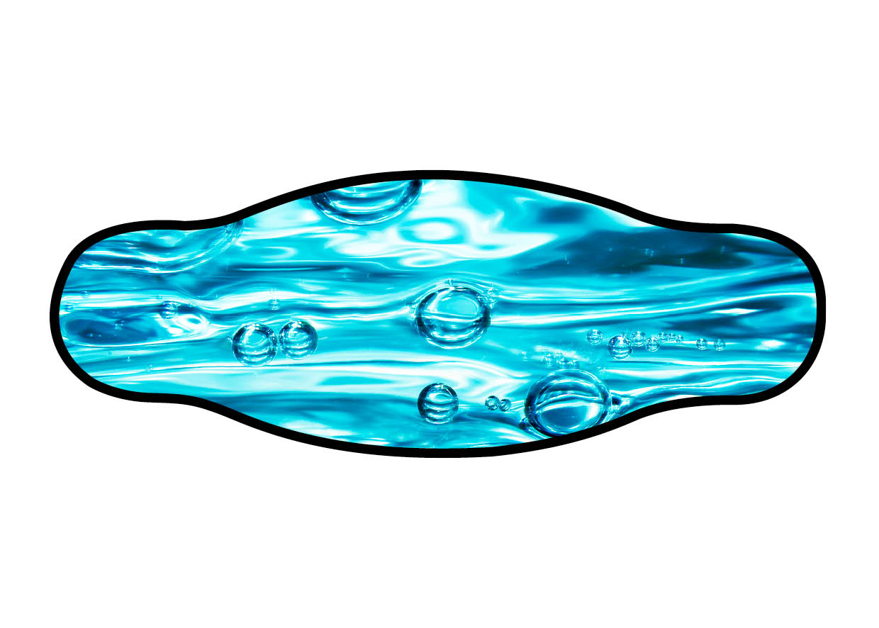 Neoprene Mask Strap - Water - double layer (IN/WATR) Neoprene Mask Strap - Water - double layer (IN/WATR)
