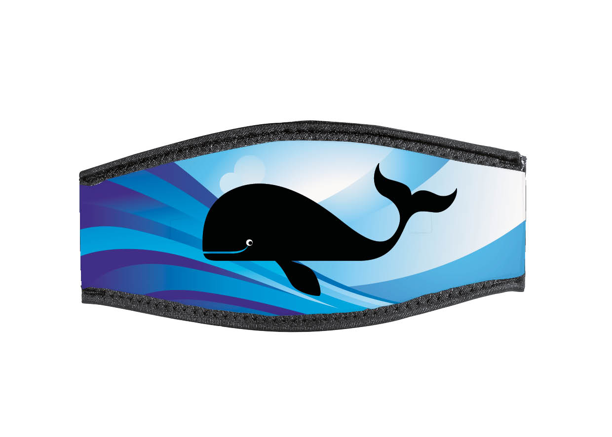 Neoprene Mask Strap - Whale - with double velcro (IN/WHL-DV) Neoprene Mask Strap - Whale - with double velcro (IN/WHL-DV)