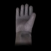 Textured Black Rubber Latex Heavyweight Gloves - (8) Small (GL-TEX-S)