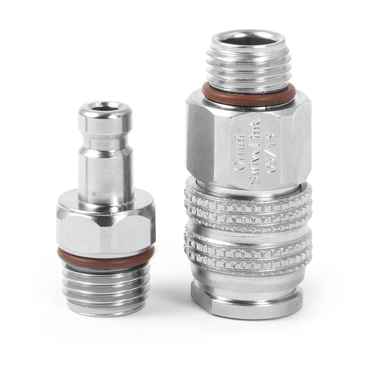 QD-CV-YM-S Two Piece Quick Disconnect to Regulator Hose Adaptor with Check Valve