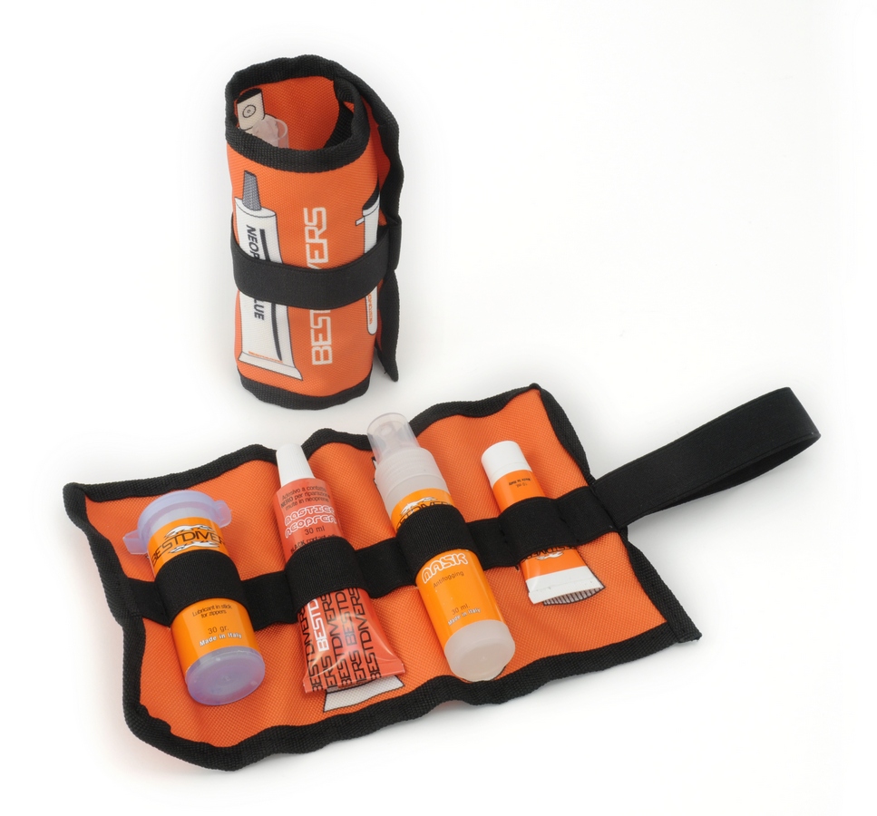 Chemical Product Kit c/w Anti Fog, Silicone grease, Neoprene Glue & Zip Wax (Ai1035) Chemical Product Kit c/w Anti Fog, Silicone grease, Neoprene Glue & Zip Wax (Ai1035)