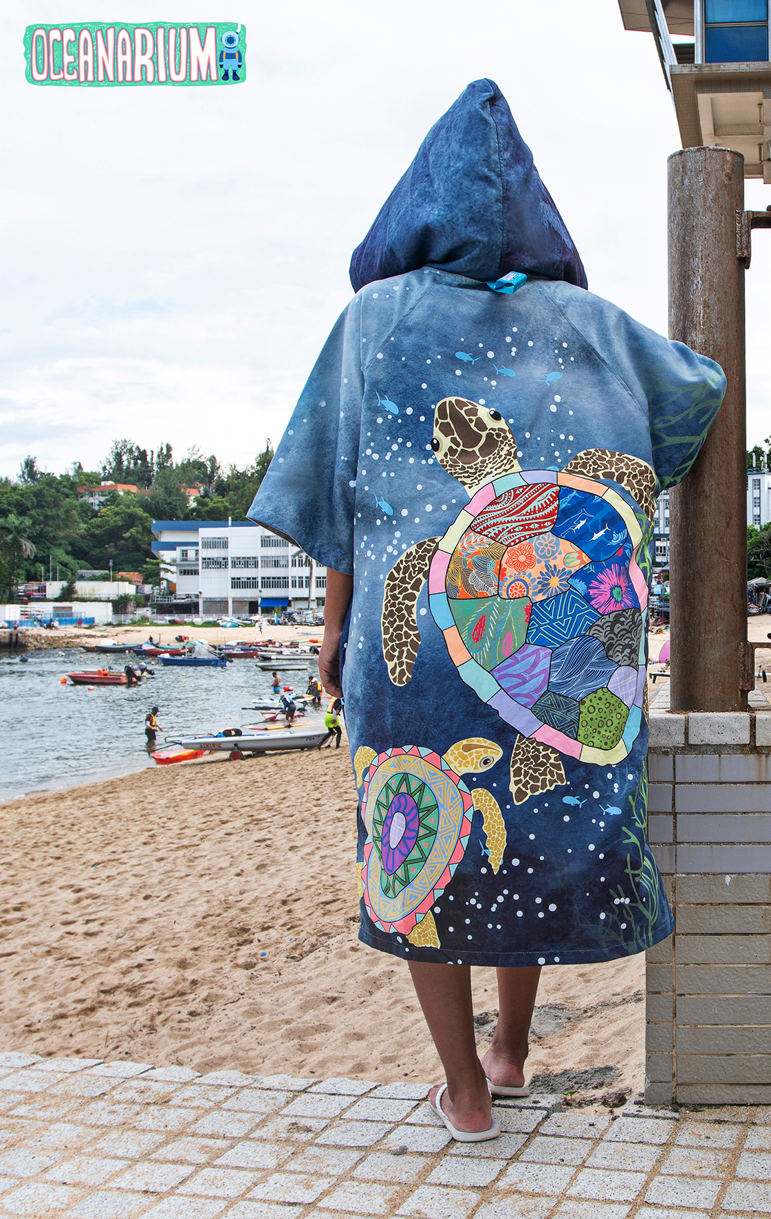 Oceanarium Sea Turtle Cloak Towel (T22)