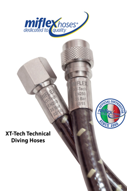 Miflex XT-TECH Series LP Technical Diving Hoses 