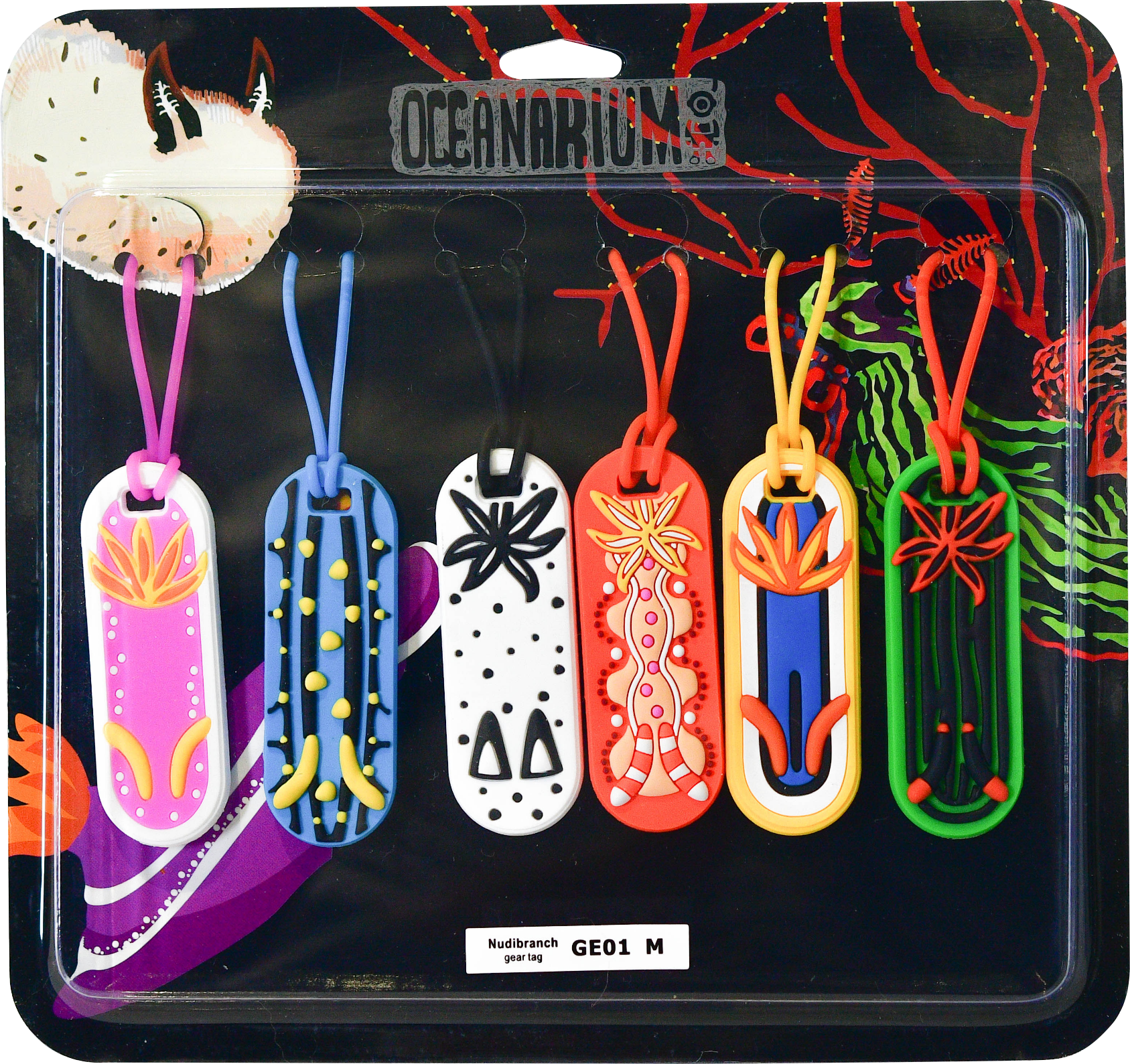 Oceanarium Nudibranch Equipment Tags - Pack of 6 (GE01)
